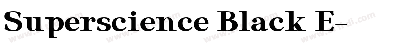 Superscience Black E字体转换 Superscience Black E字体转换